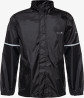 Mountain Peak dames/heren regenjas 2000 mm waterkolom - Zwart - Met capuchon - Ritssluiting - Maat XXL