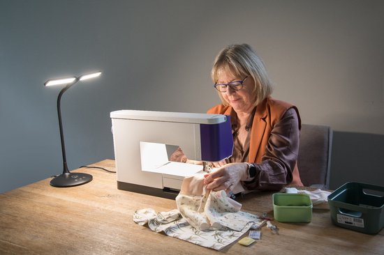 Lampe de bureau SBR Glow - Lampe de table - Lampe lumière du jour - 2 lampes LED - Dimmable - 3 couleurs de lumière - Zwart