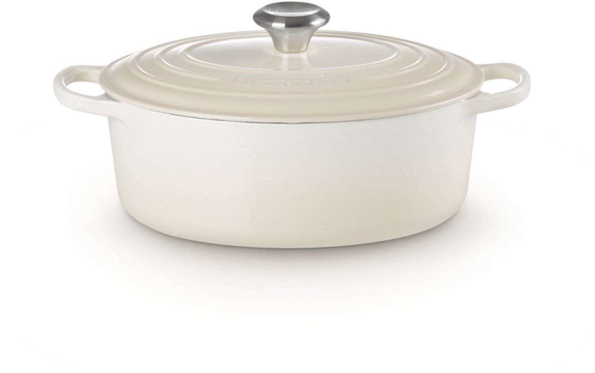 Le Creuset Ovale Braadpan 29cm 4,7L Meringue