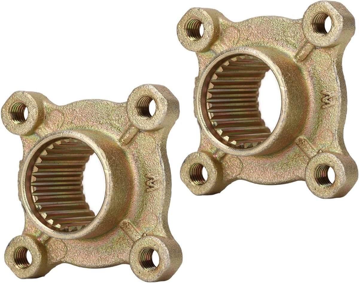 Paar Strand Wielnaaf Flens Achteras Hub 4 Gaten 28T - Atv Auto Vier Wiel Kart - Aanbieding .