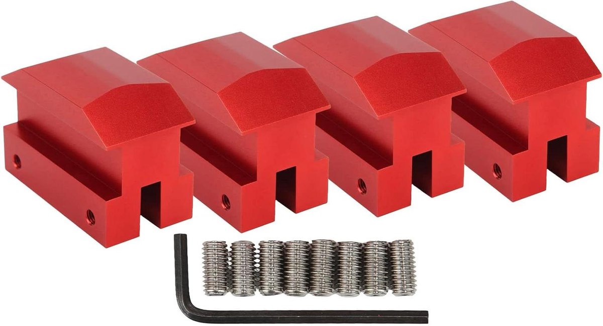Jack Lift Pad Billet Aluminium Lift Pads - Rood - 6e Gen Camaro - Jacking Lifting Pad - Vloer Jack Punten - 2016-2024 .