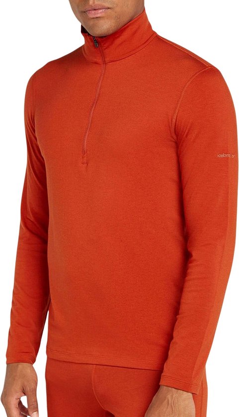 Icebreaker Core Heavyweight Half Zip LS Thermoshirt Heren - Maat XL