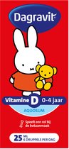 Dagravit Kids Vitamine D Aquosum - Vitamine D speelt een rol bij de botaanmaak - Nijntje - 25 ml