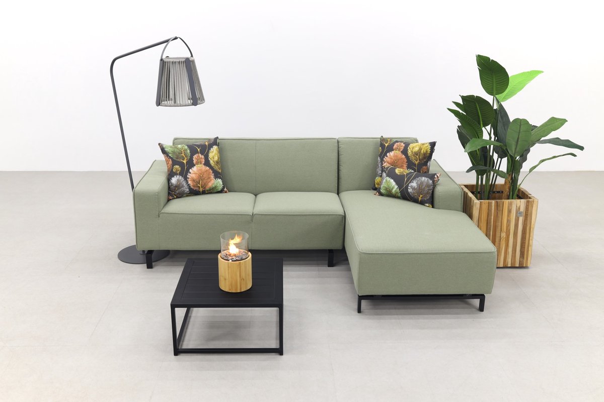 Boavista/Toronto loungebank chaise longue - Heritage leaf - 3-delig - links