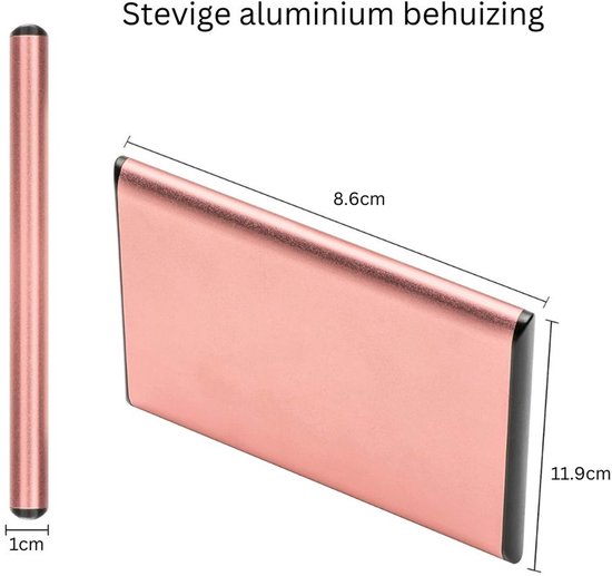 VELTRR® Harde Schijf Extern - Draagbare - 1TB Opslag van Merkloos — afbeelding 5