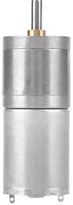 25GA-370 DC 12V Moteur Électrique, Acier Inoxydable M6 Écrous