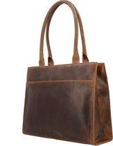 Sac à bandoulière pour ordinateur portable 15,6" Next Navajo de Hide & Stitches Marron