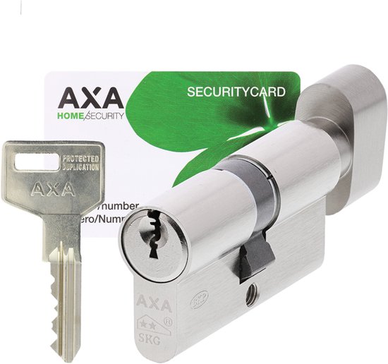 AXA knopcilinder 30/30 mm – SKG** – met hotelfunctie