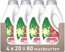 Ariel Vloeibaar Wasmiddel +Ultra Vlekverwijderaar - 4 x 20 Wasbeurten