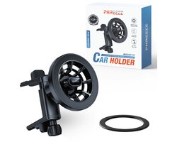 Telefoonhouder Auto Ventilatie - Magnetisch - Geschikt voor MagSafe autohouder - Mercedes A, B, C, E, EQB, EQE, EQS, EQA, GLB, GLA, GLC, GLS - Telefoonhouders Ronde Ventilatierooster