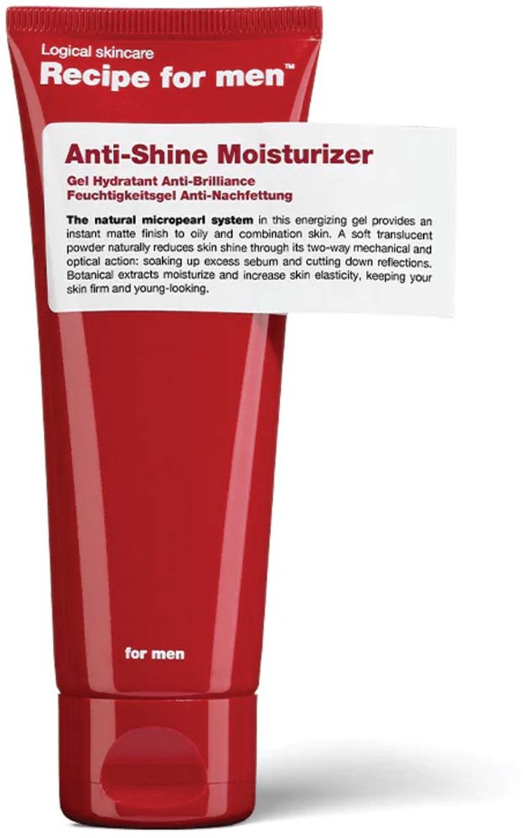Recipe For Men - Hydraterende Gezichtscrème voor mannen - Anti Shine Moisturizer 75ml