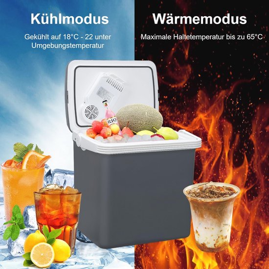 Koelbox 32 Liter - Mini Koelkast voor Auto en Camping - 12V en 230V - A++ met Eco Modus van NexoTools — afbeelding 3