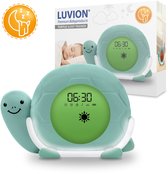 LUVION® Schildpad Slaaptrainer - Kinderwekker - Slaapwekker - Met nachtlamp, witte ruis en wekker timer - Slaaphulp voor kinderen vanaf de peuter leeftijd - Ook leuk als nachtlampje voor baby's