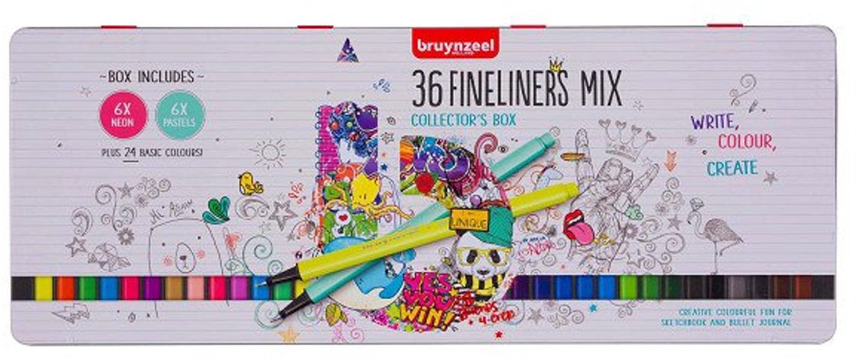 Bruynzeel Fineliner set 36 kleuren — afbeelding 4