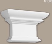 Chapiteau de pilastre 121008 Profhome Élement décorative style dorique blanc