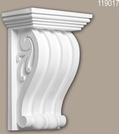 Console 119017 Profhome Élement décorative style ionique blanc