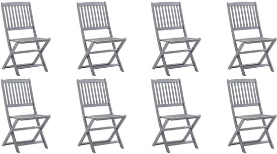 Tuinstoelen 2 st inklapbaar 46x66x99 bamboe