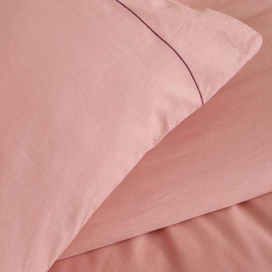 Walra Dekbedovertrek Remade Uni Essence - 200x220 - 100% katoen - Roze van Walra — afbeelding 5