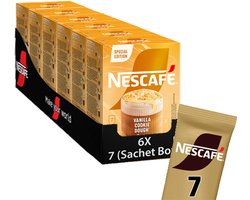 NESCAFÉ LATTE Vanille Cookie Dough café instantané 6 x 7 sachets