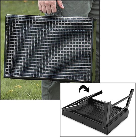Draagbare vliegenventilator voor buitentafels, om voedsel schoon te houden, voor picknicks, restaurant, barbecue, feest, thuis (pak van 2