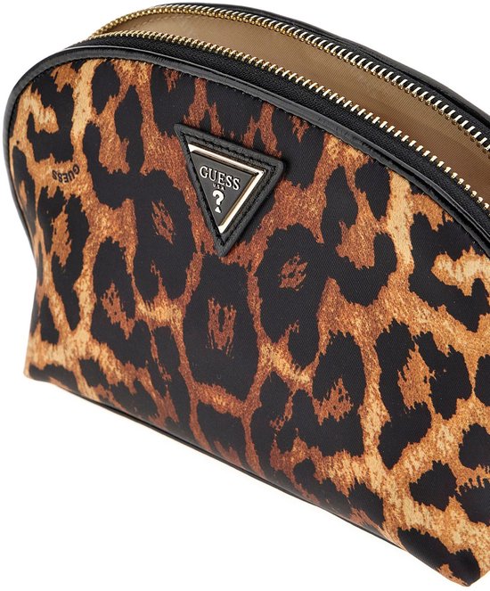 GUESS Sac d'ustensiles Christelle Dome Pouch Black Multi Multicolore
