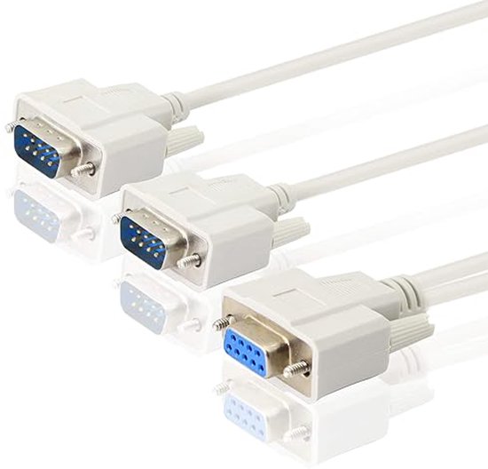 Splitter 232 Cable 30cm DB9 Y Splitter Kabel - 1 Vrouwelijk naar 2 Mannelijk Rs232 Seriële ...