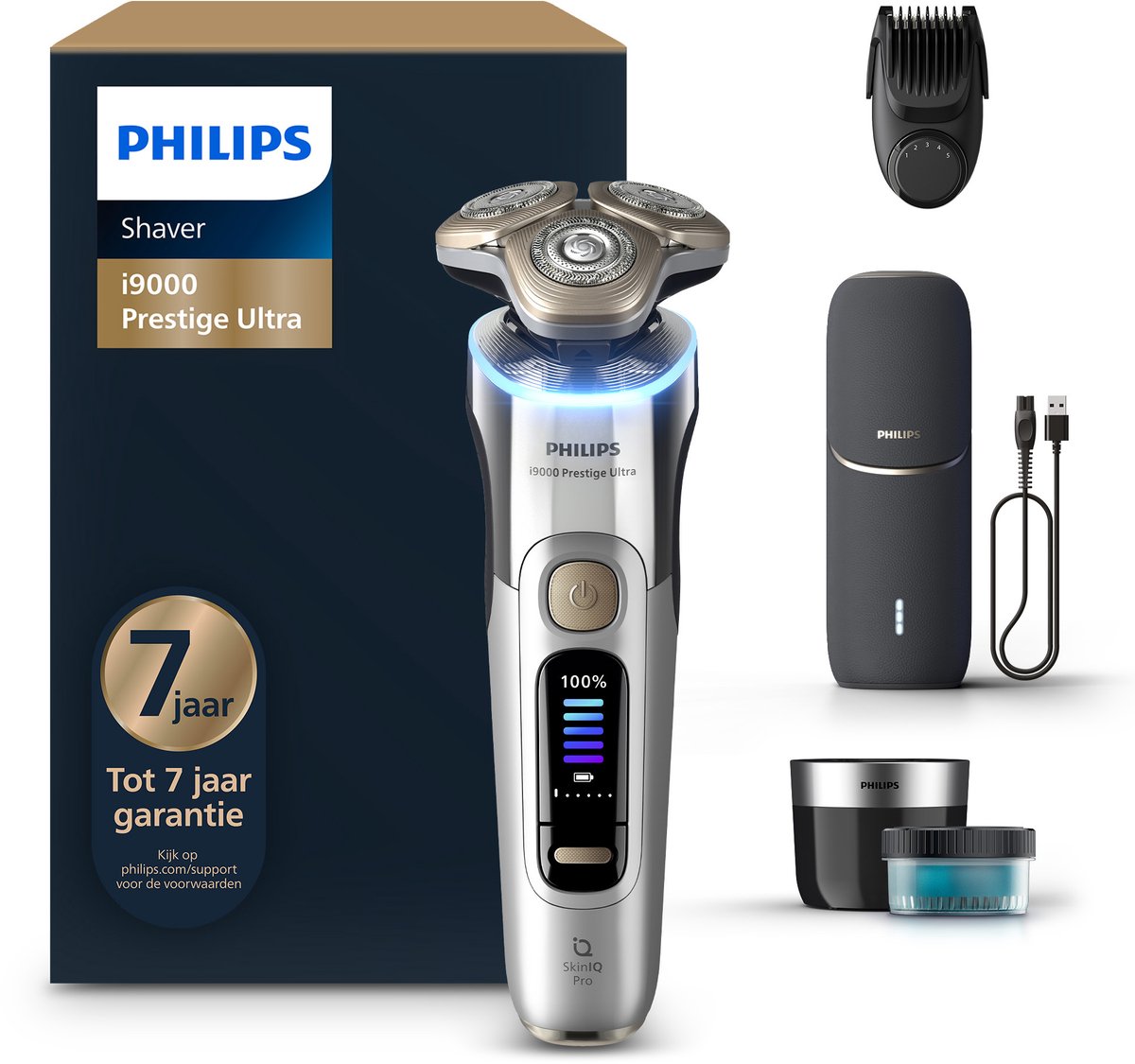 Philips Shaver I9000 Prestige Ultra Wet&dry Xp9404/46 Scheerapparaat Zilver