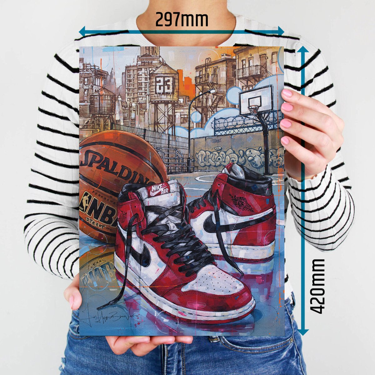 Basketbal poster 29,7x42 cm (A3)