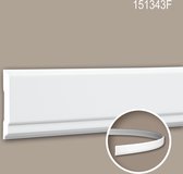 Wandlijst 151343F Profhome Lijstwerk flexibele lijst Sierlijst modern design wit 2 m