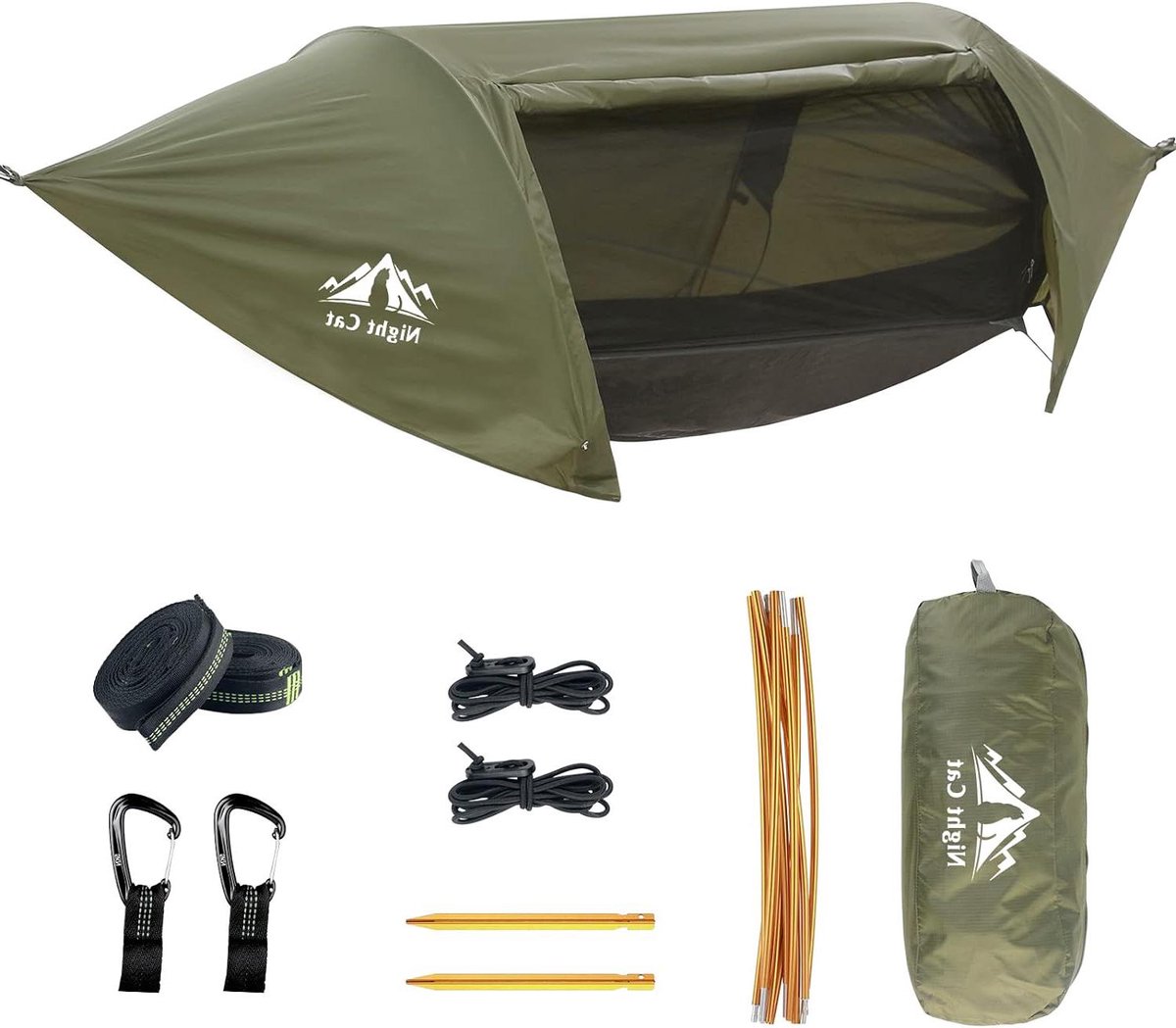 Hangmat tent met muggennet - Waterdicht en perfect voor camping - 1 stuk