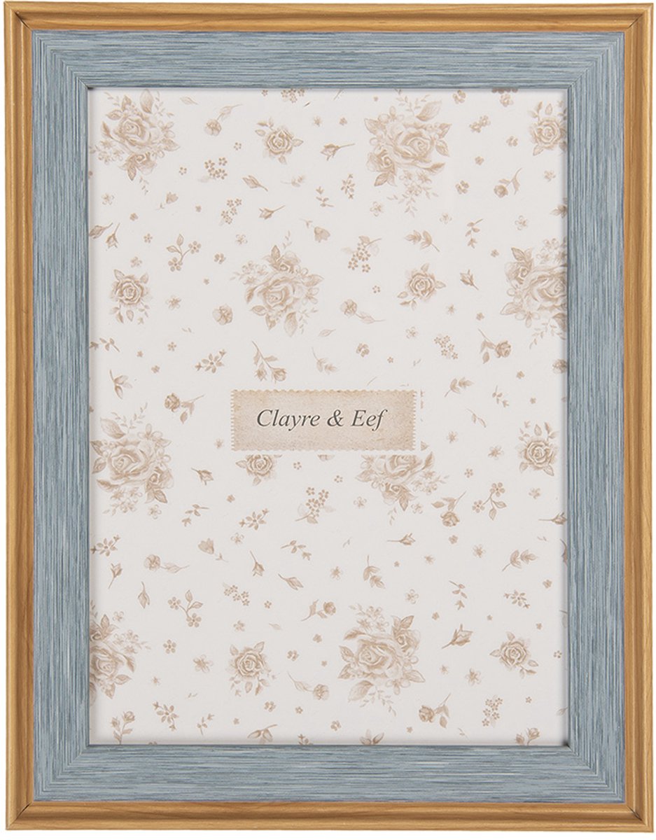 Clayre & Eef Fotolijst 13x18 cm Blauw MDF