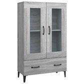 Vitrinekast Søndersø 115x70x31 cm eikenkleurig [en.casa
