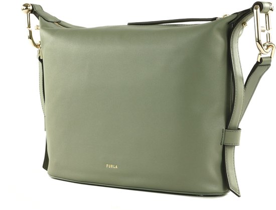 FURLA Cuir Sac à épaule Nuvola Hobo Agave Gris