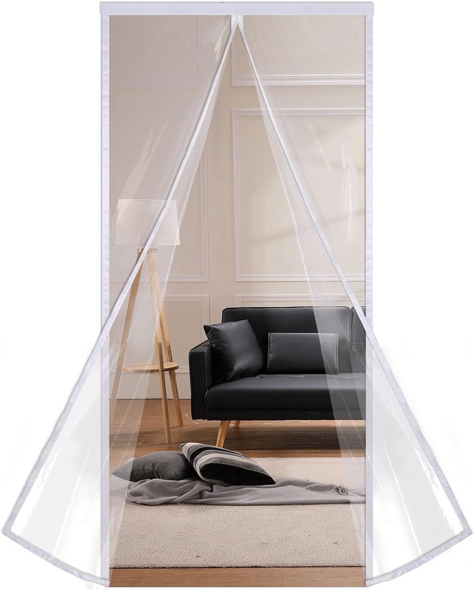 Thermisch Geïsoleerd Magnetisch Deurgordijn 80 x 200 cm - Winddicht en Waterdicht - Automatisch Sluiten