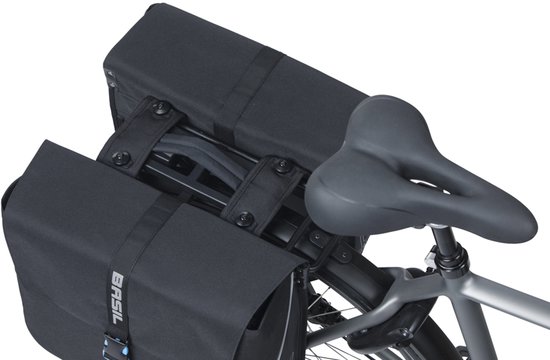 Basil Forte dubbele fietstas MIK, 35L, zwart/zwart van Basil — afbeelding 4