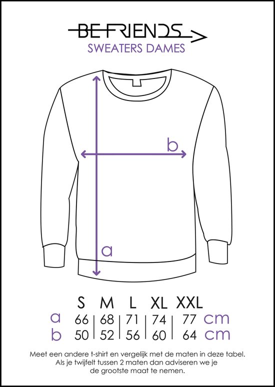 Be Friends T-Shirt - Hond & Strik - Vrouwen - Zwart - Maat XL