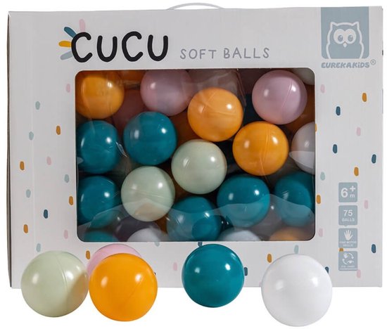 Eurekakids Baby Ballenset - 75 Ballen - Stijlvolle Ballenbakballen in Doos van Merkloos — afbeelding 4