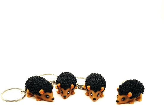 Porte-clés hérisson mignon - Design animal articulé et flexible, joli cadeau pour les amoureux des animaux, parfait pour les sacs à dos ou les clés
