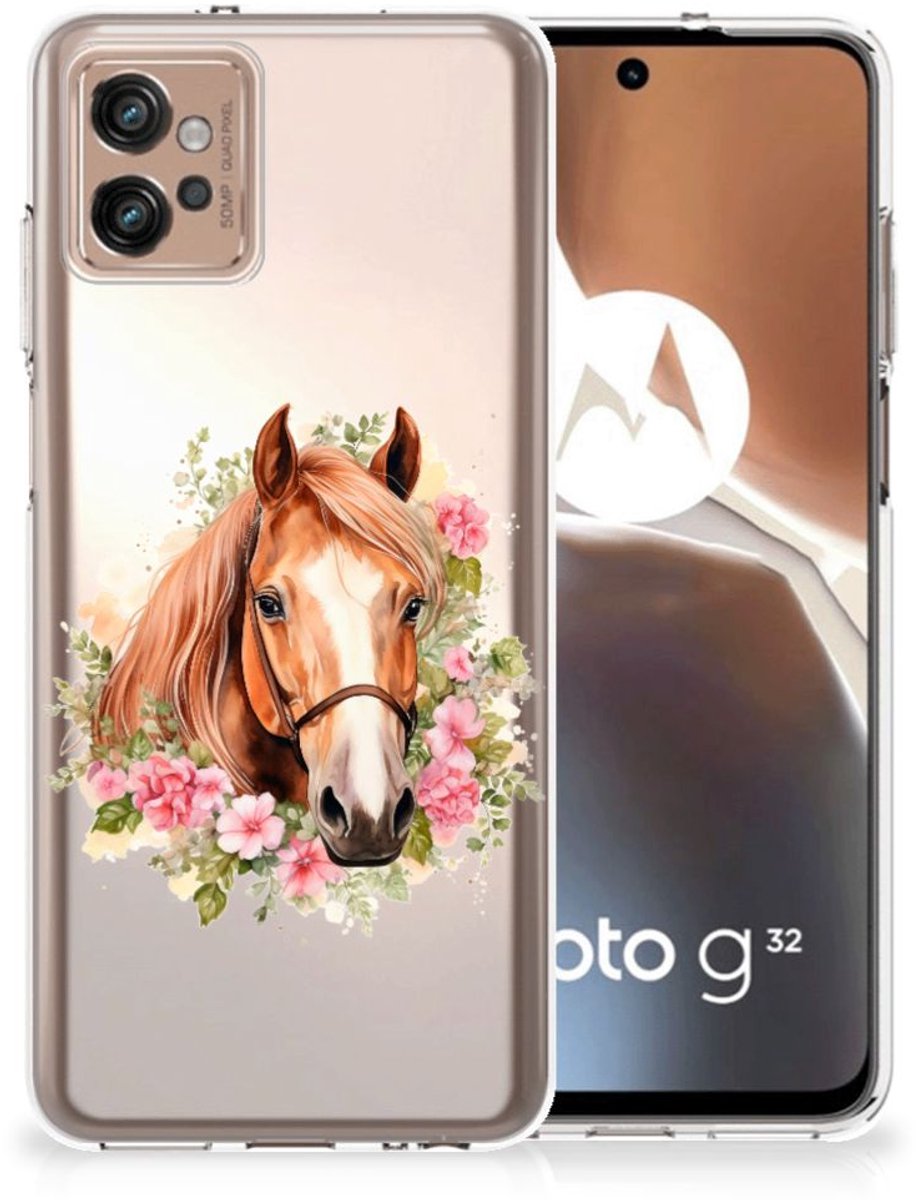 TPU Hoesje voor Motorola Moto G32 Paard