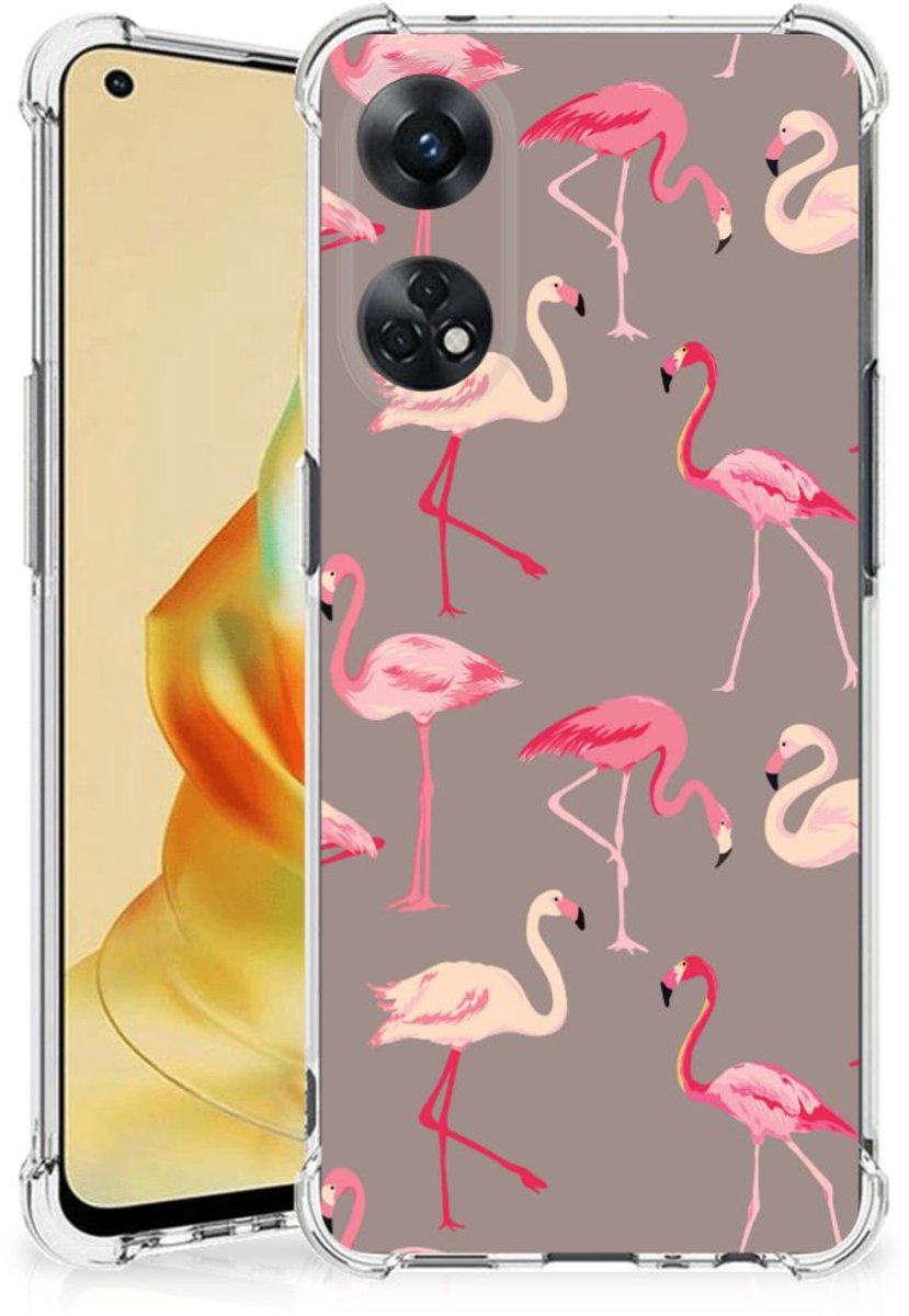 OPPO Reno8 T 4G Case Anti-shock Flamingo