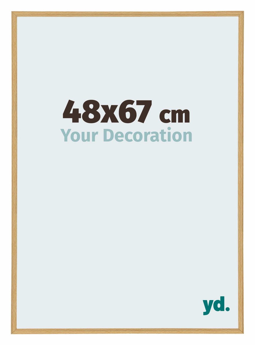 Your Decoration - Puzzellijst 48x67 cm - Beuken Licht - Puzzellijst 500-1000 stukjes - Kunststof Fotolijst - Annecy