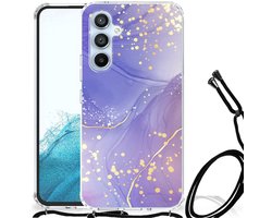 Back Cover voor Samsung Galaxy A54 5G Watercolor Paars