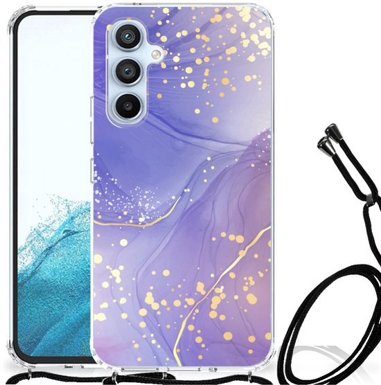 Back Cover voor Samsung Galaxy A54 5G Watercolor Paars