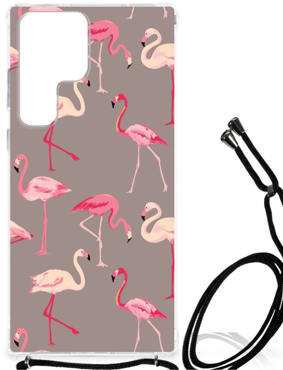 Samsung Galaxy S23 Ultra Case Anti-shock Flamingo