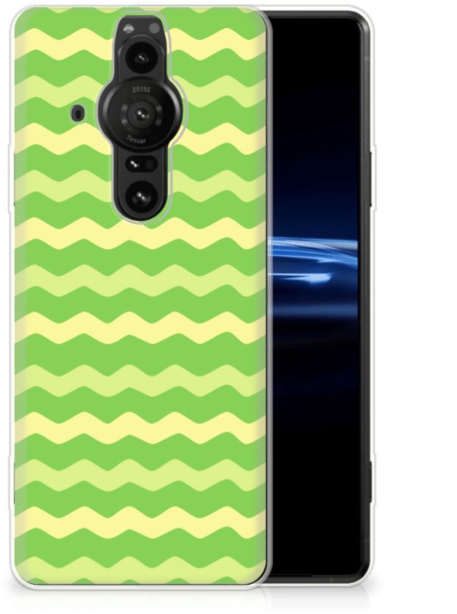 Sony Xperia Pro-I TPU bumper Waves Green