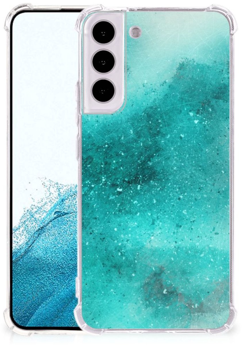 Back Cover Samsung Galaxy S22 Plus Painting Blue