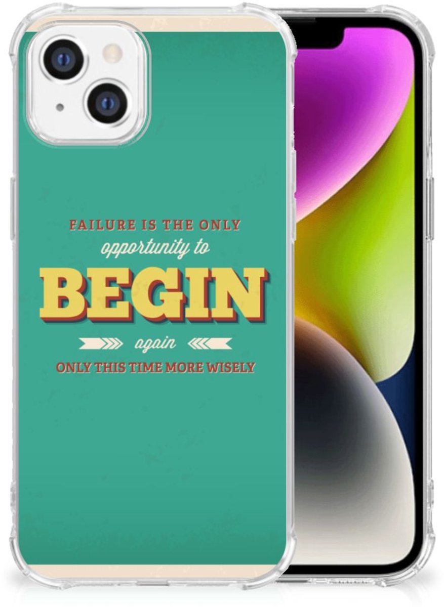 iPhone 14 Telefoonhoesje met tekst Quote Begin