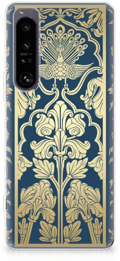 Coque Téléphone pour Sony Xperia 1 IV Etui Housse Fleurs beiges