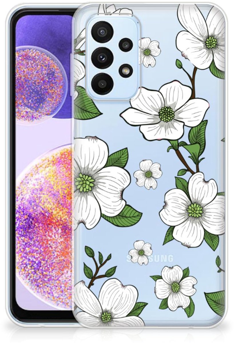 Samsung Galaxy A23 TPU Case Dogwood Flowers