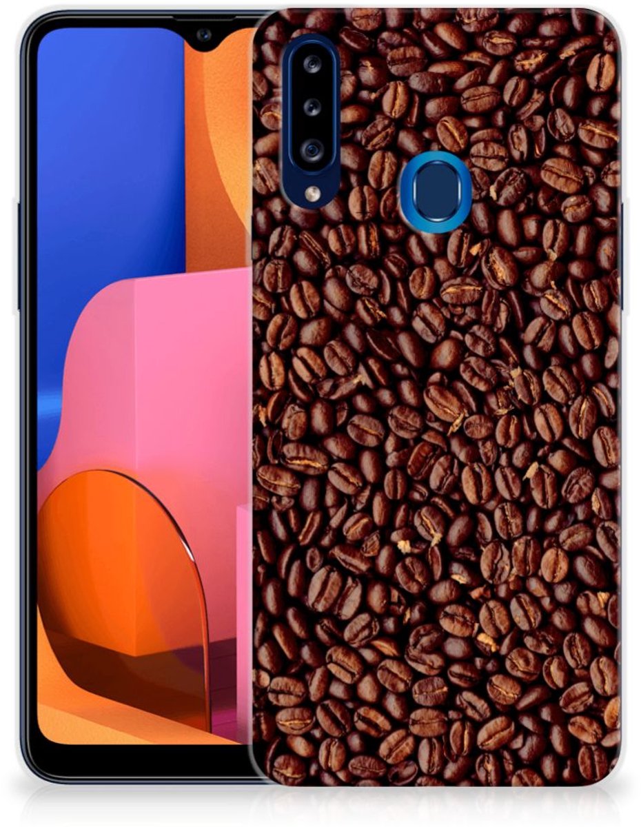 Samsung Galaxy A20s Siliconen Case Koffiebonen